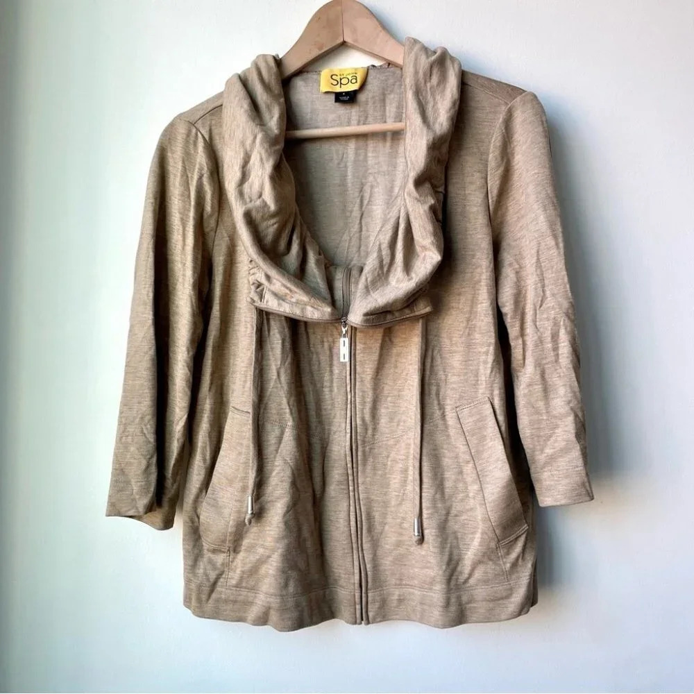 St John Spa Viscose Zip Sweater